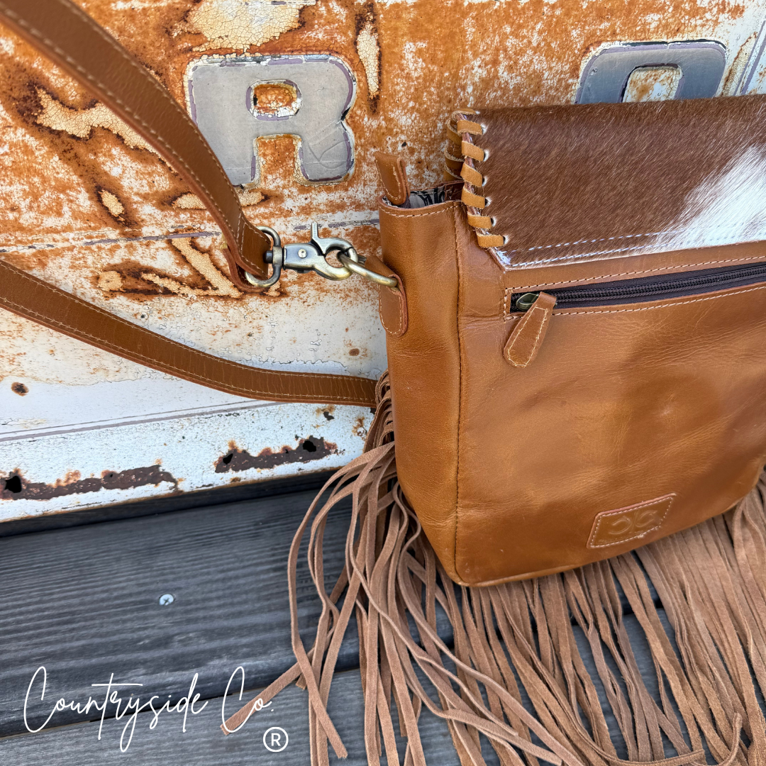 Bessie Cowhide Western Purse