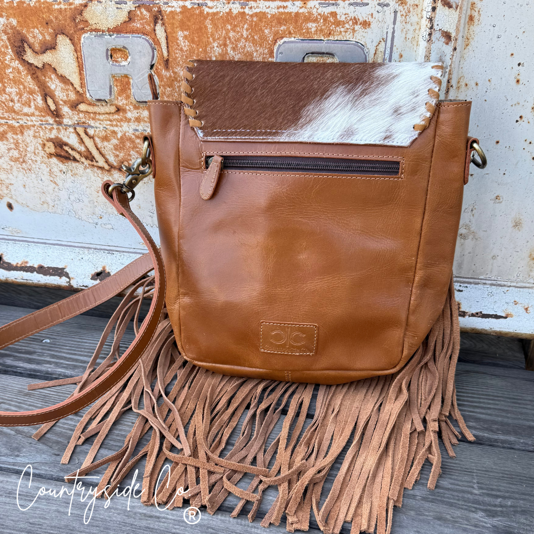 Bessie Cowhide Western Purse