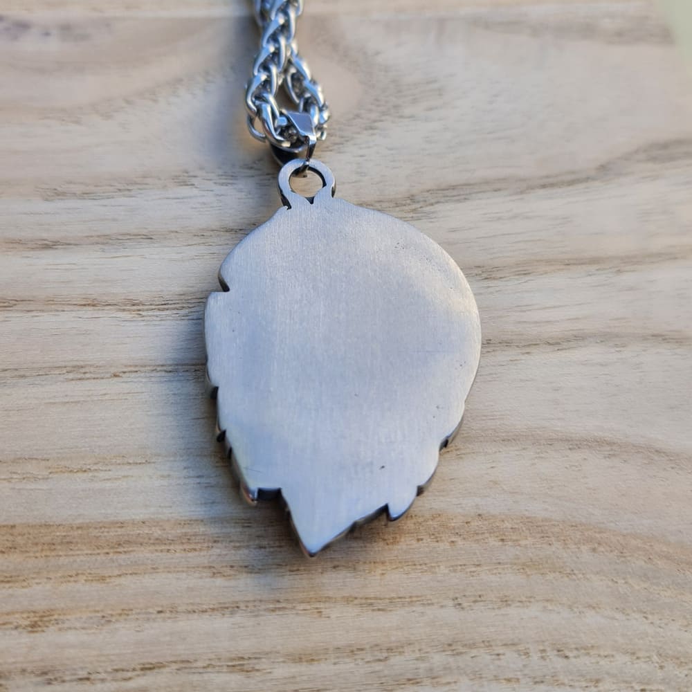 Norse Wolf Head Stainless Steel Necklace
