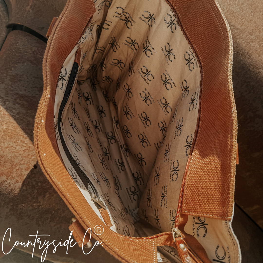 Durango Cowhide Boot Stitch Carry All Overnight Bag