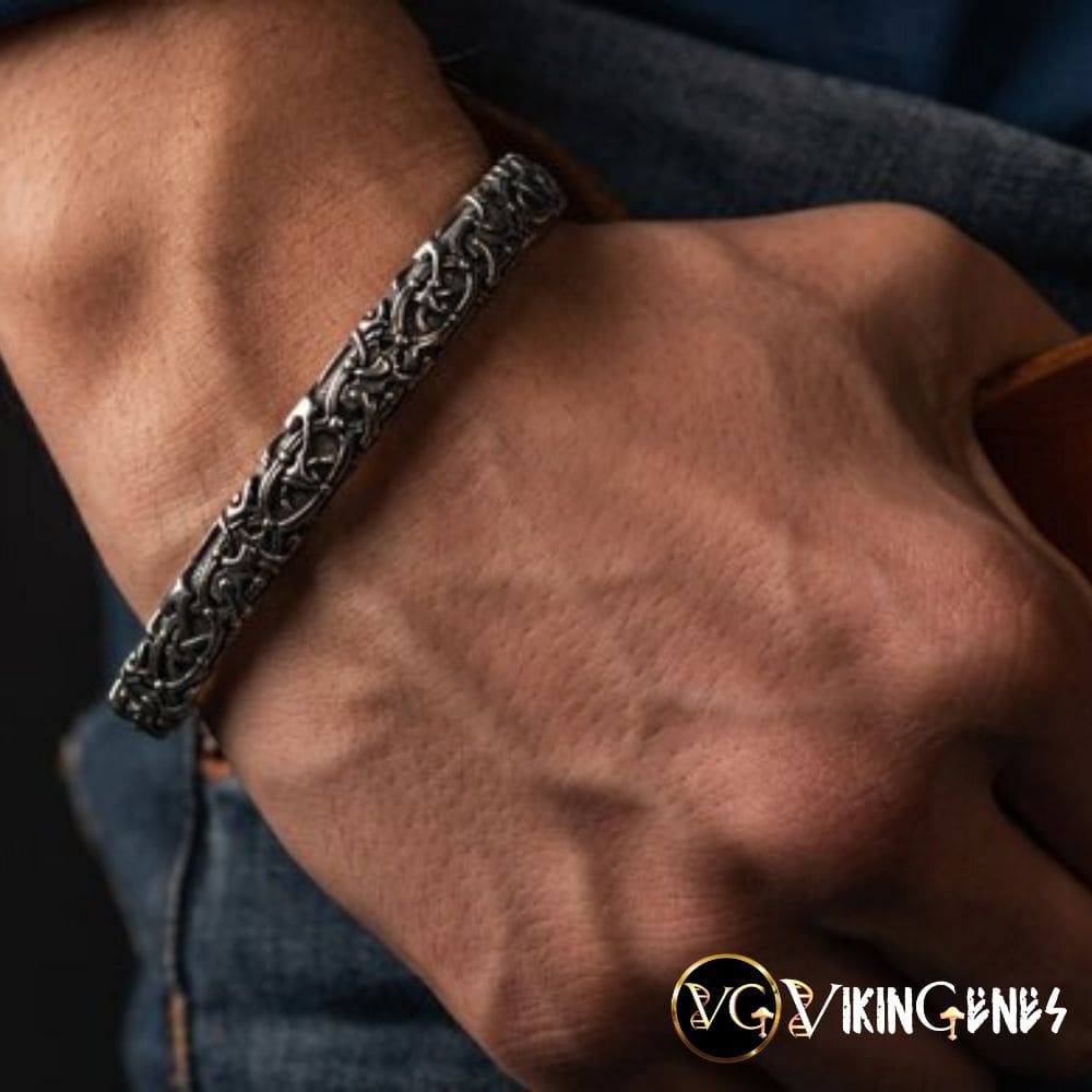 Viking Arm Ring With Odin's Ravens Hugin & Munin