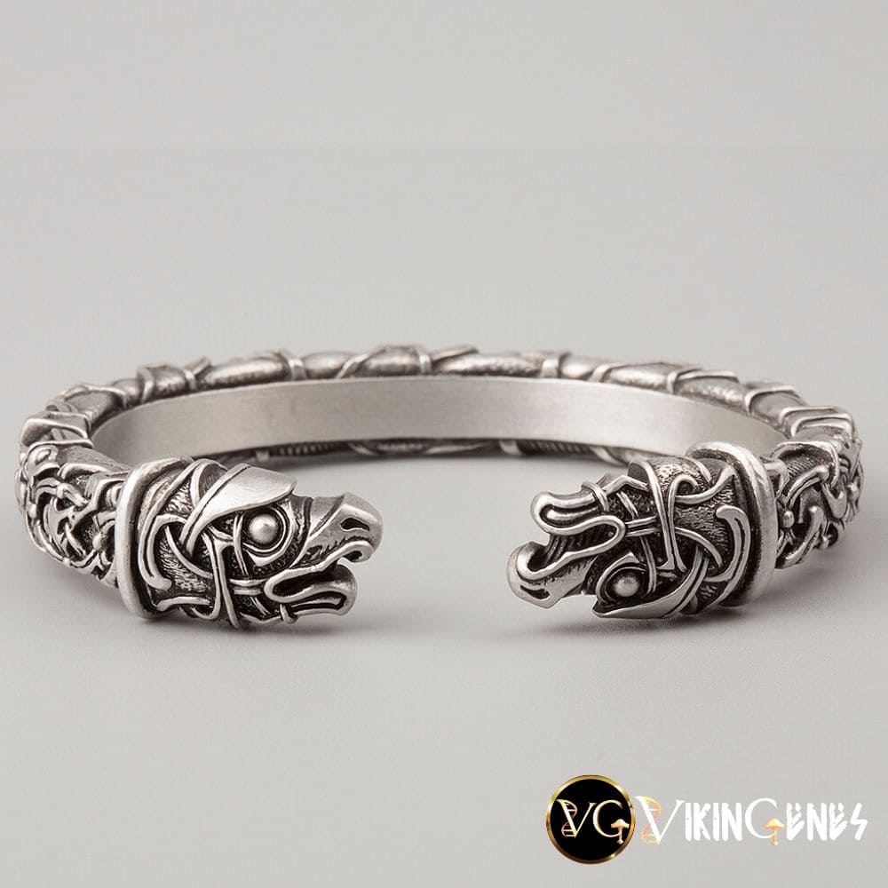 Viking Arm Ring With Odin's Ravens Hugin & Munin