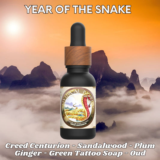 Year of the Snake - Musk Cologne, Sandalwood, Green Tattoo Soap, Plum, Ginger
