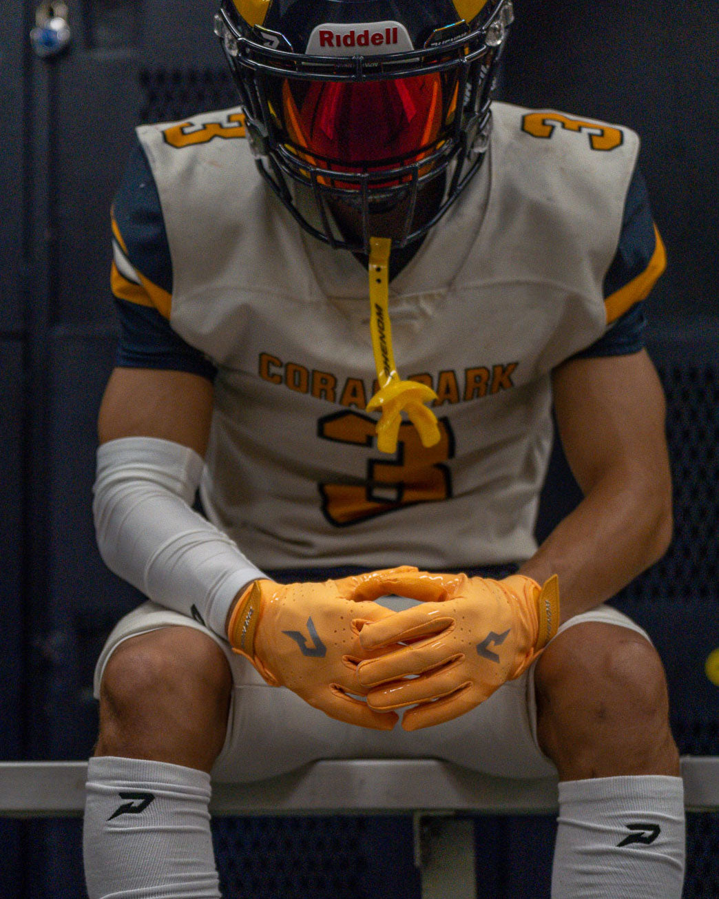 Phenom Elite VPS5 Youth Football Gloves - Team Colors