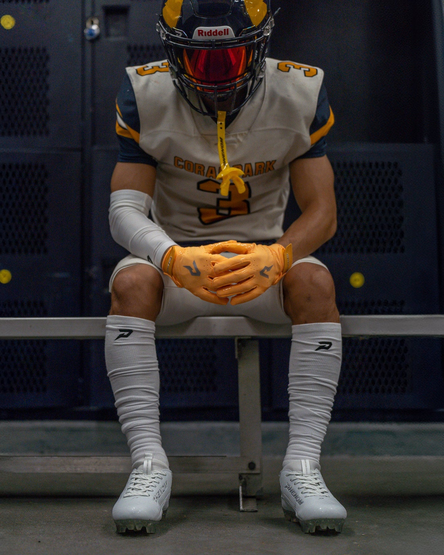 Phenom Elite VPS5 Adult Football Gloves - Team Colors