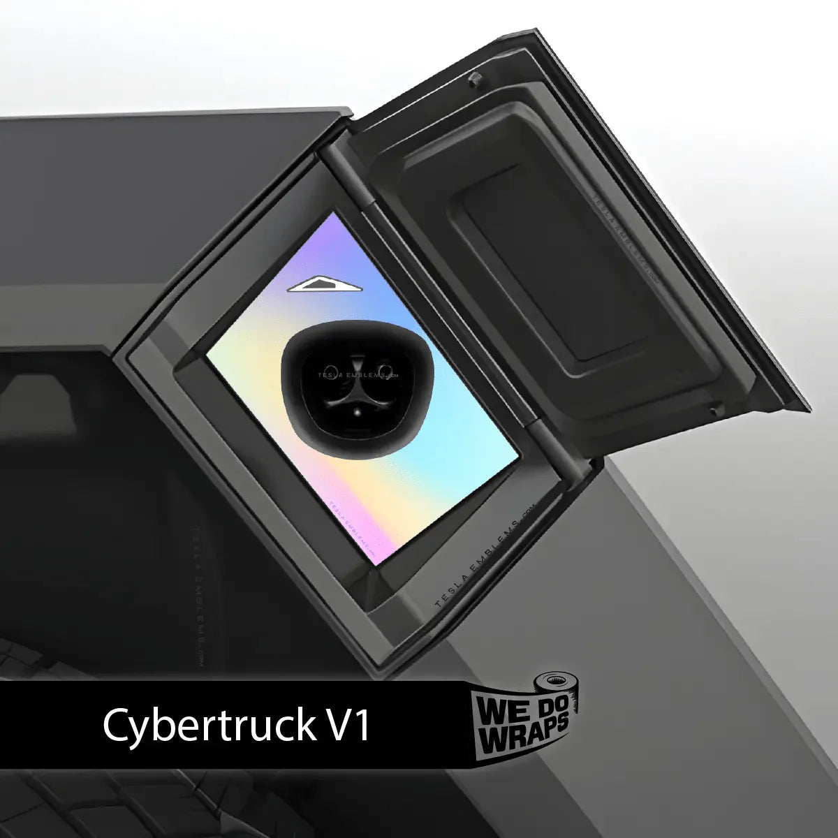 Cotton Candy Gradient Tesla Charge Port Wrap | Cybertruck