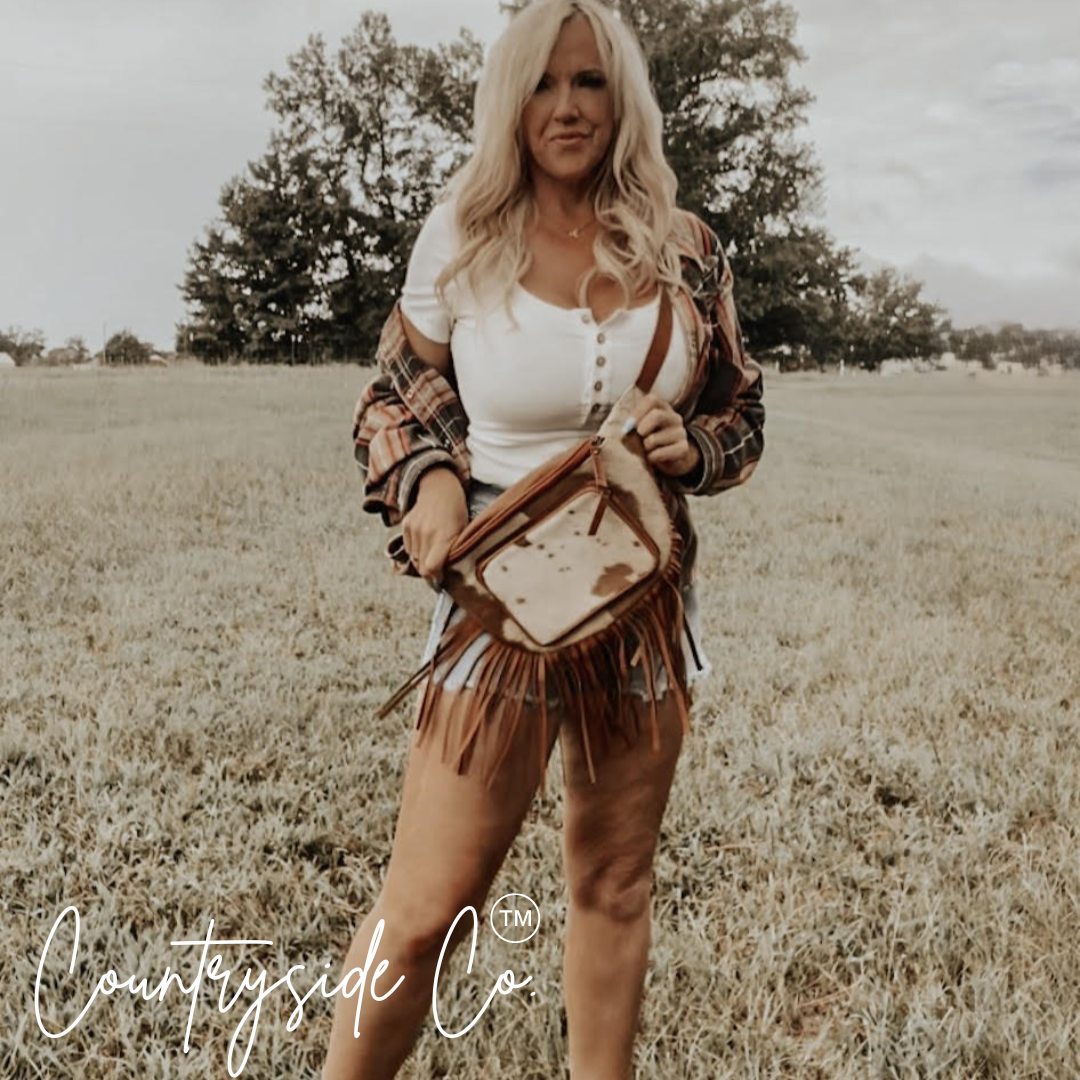 Addy Cowhide Sling Festival Bag