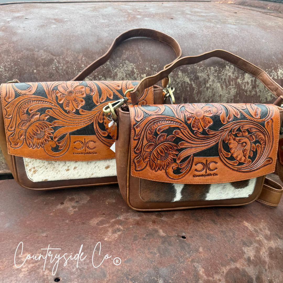 Grace Tooled Leather Purse