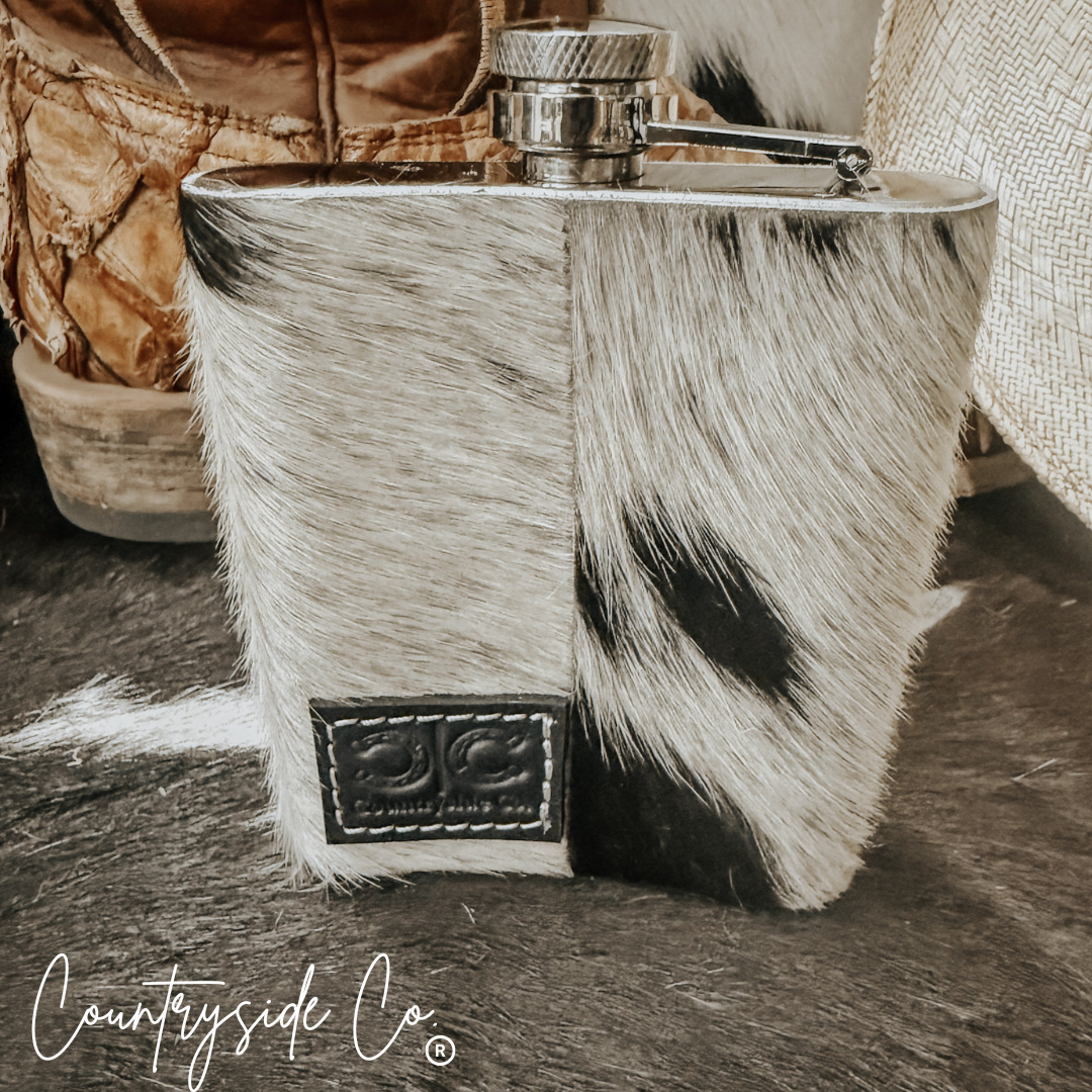 Cowhide Flask by Countryside Co.