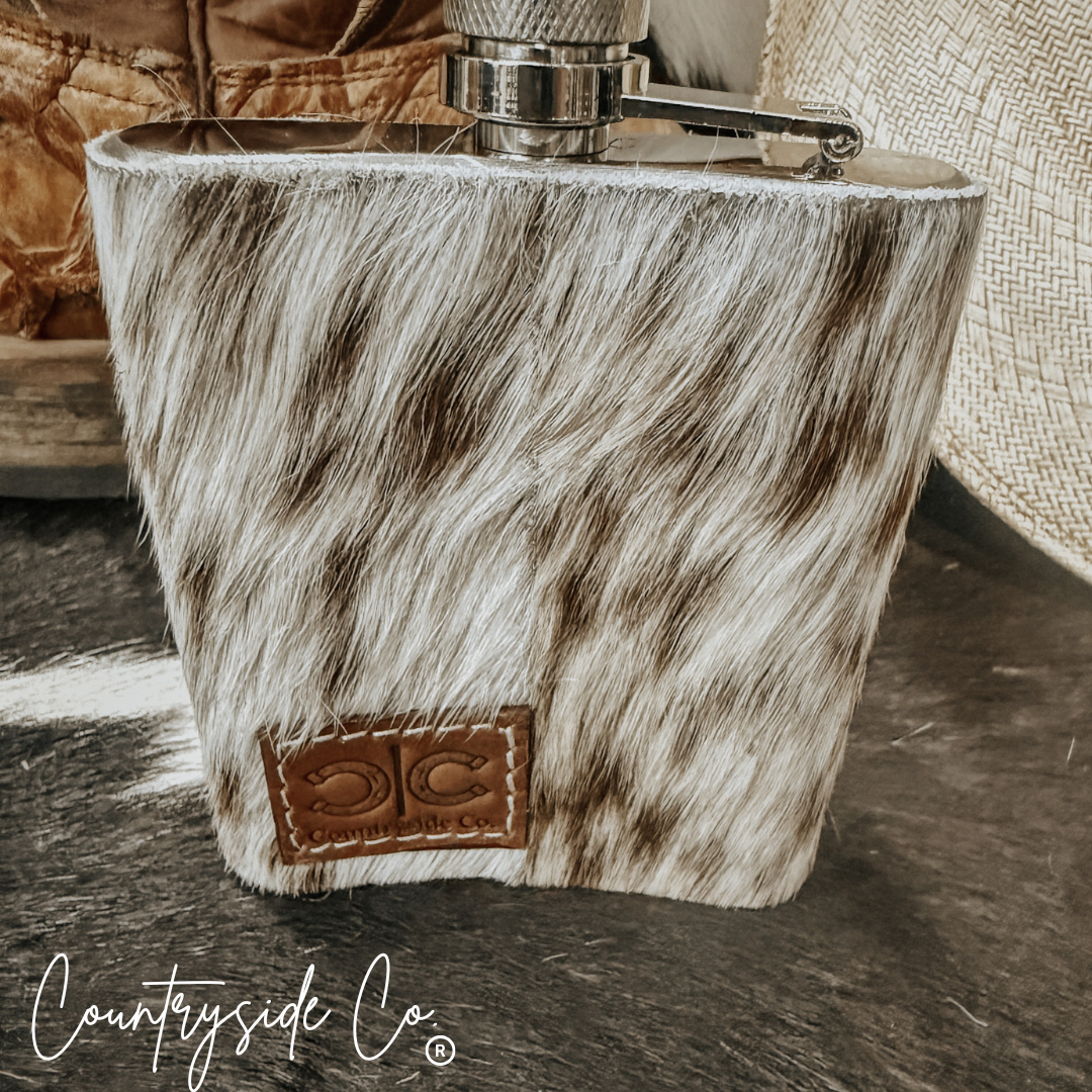 Cowhide Flask by Countryside Co.