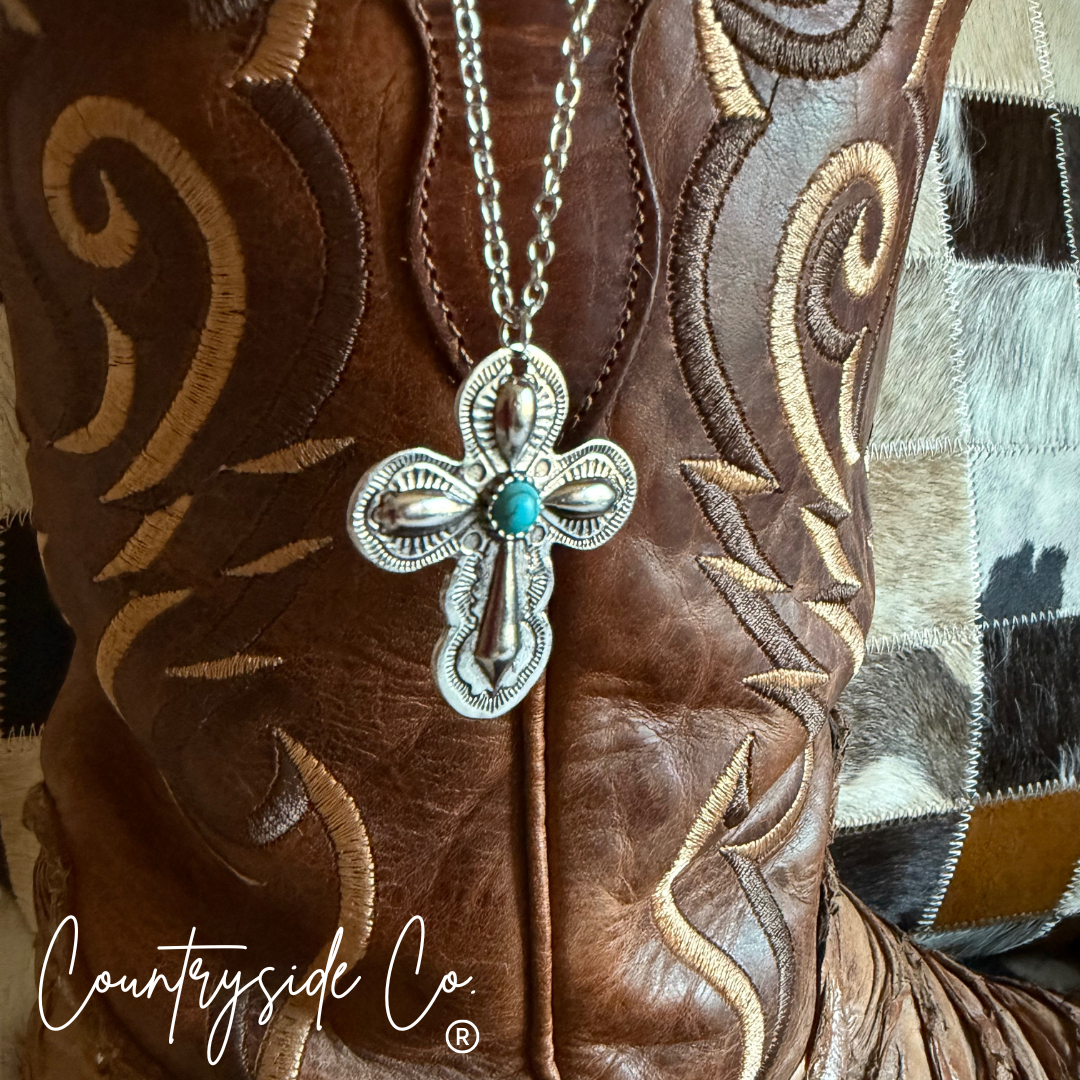 Southwestern Cross Necklace