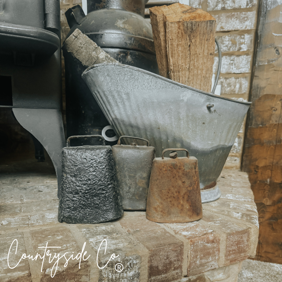 Rustic Antique Cow Bell Decor