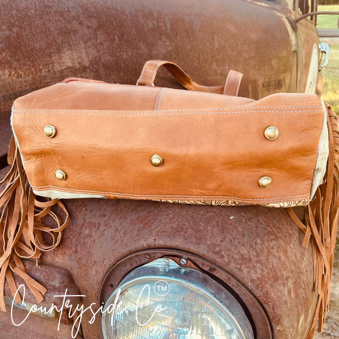 Laramie Cowhide Leather Concealed Carry Handbag