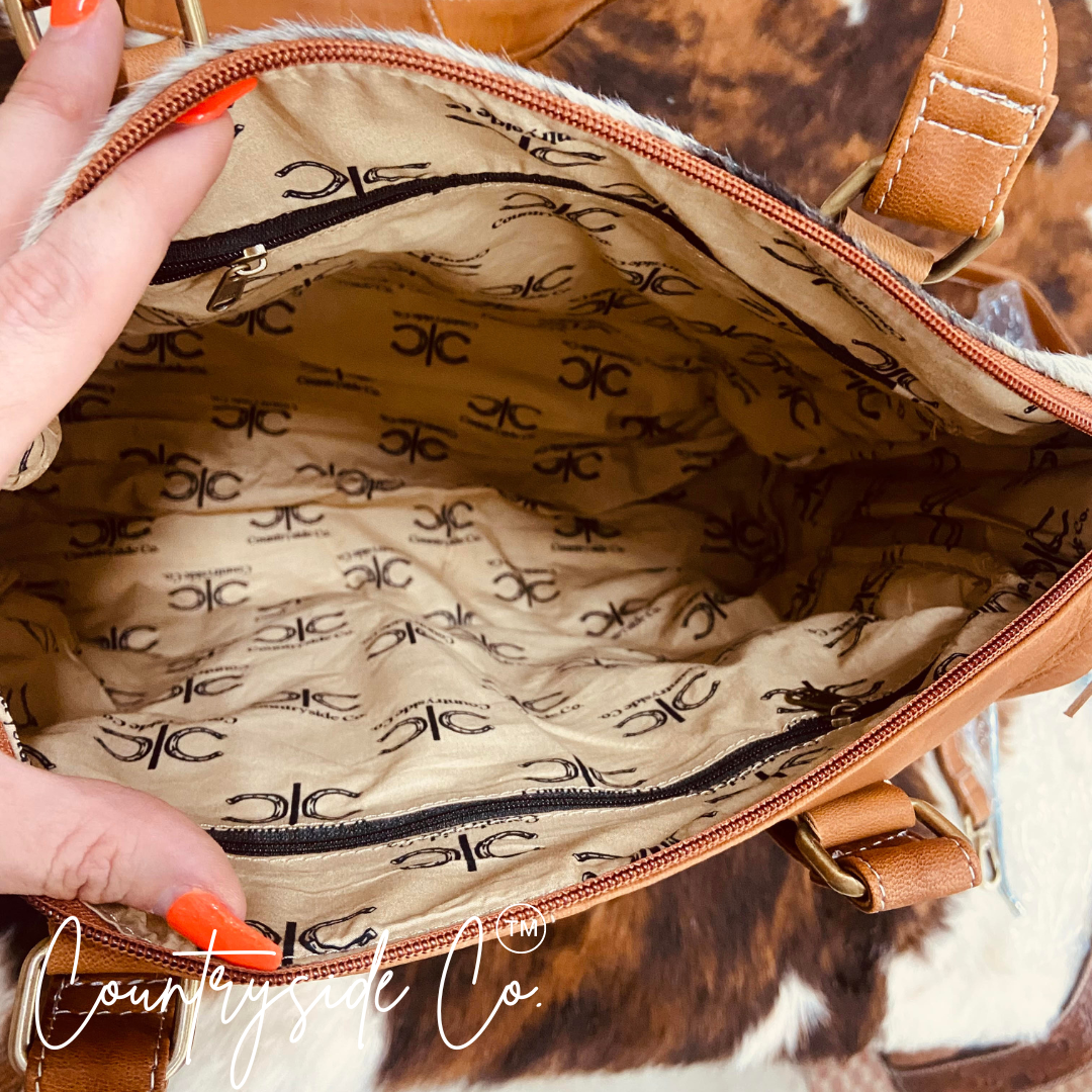 Laramie Cowhide Leather Concealed Carry Handbag
