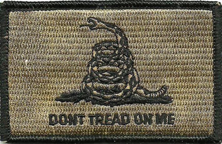 Gadsden Flag Shoulder Patch - Iron-On