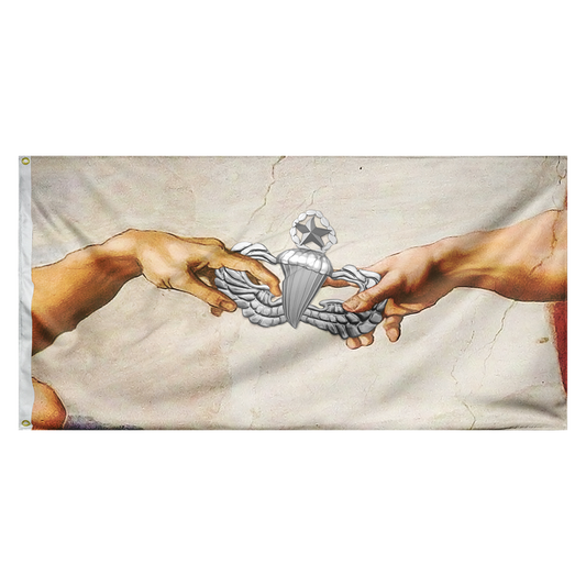 Creation of a Jump God Double-Sided Flag
