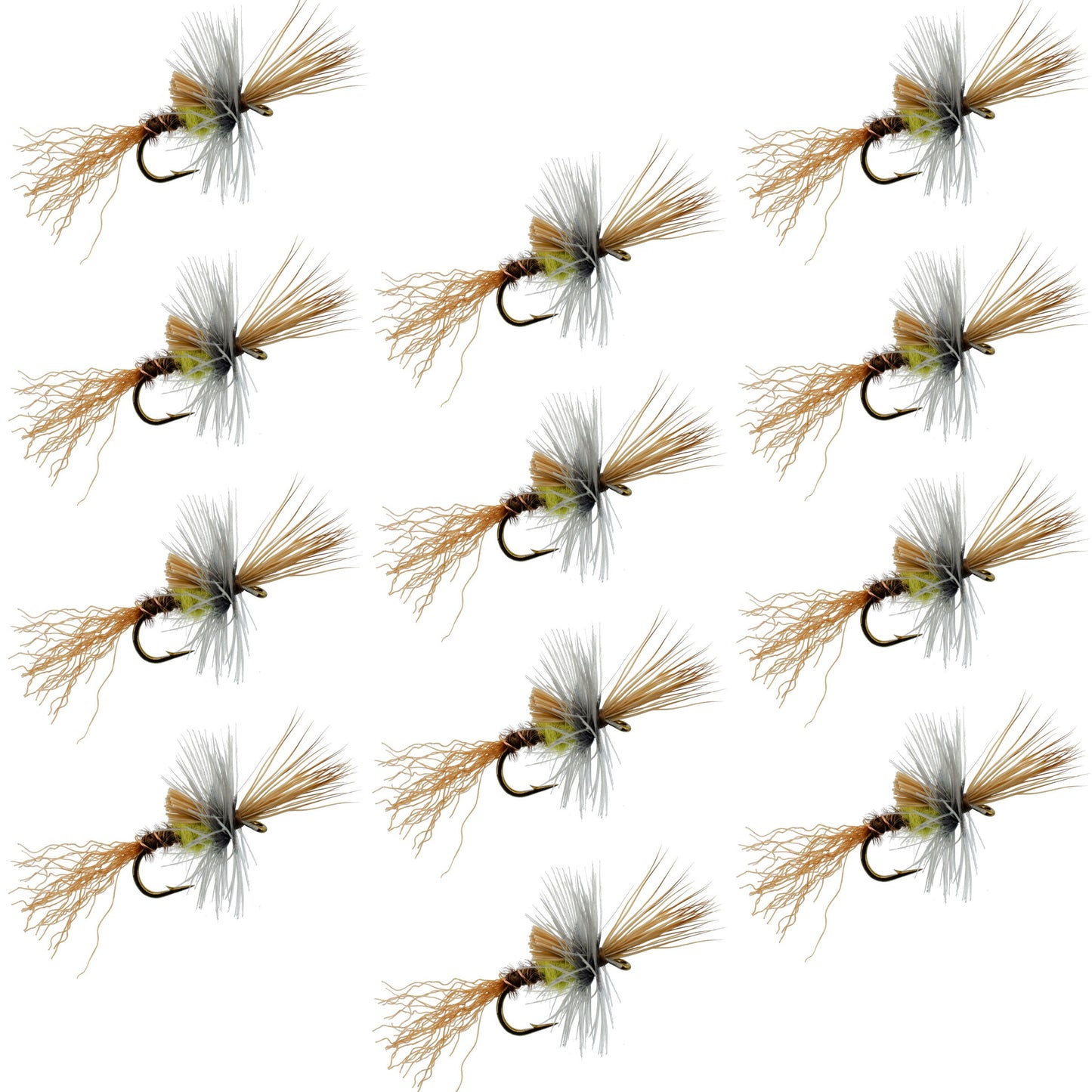 Pale Morning Dun PMD Cripple Mayfly 12 Flies Hook Size 16