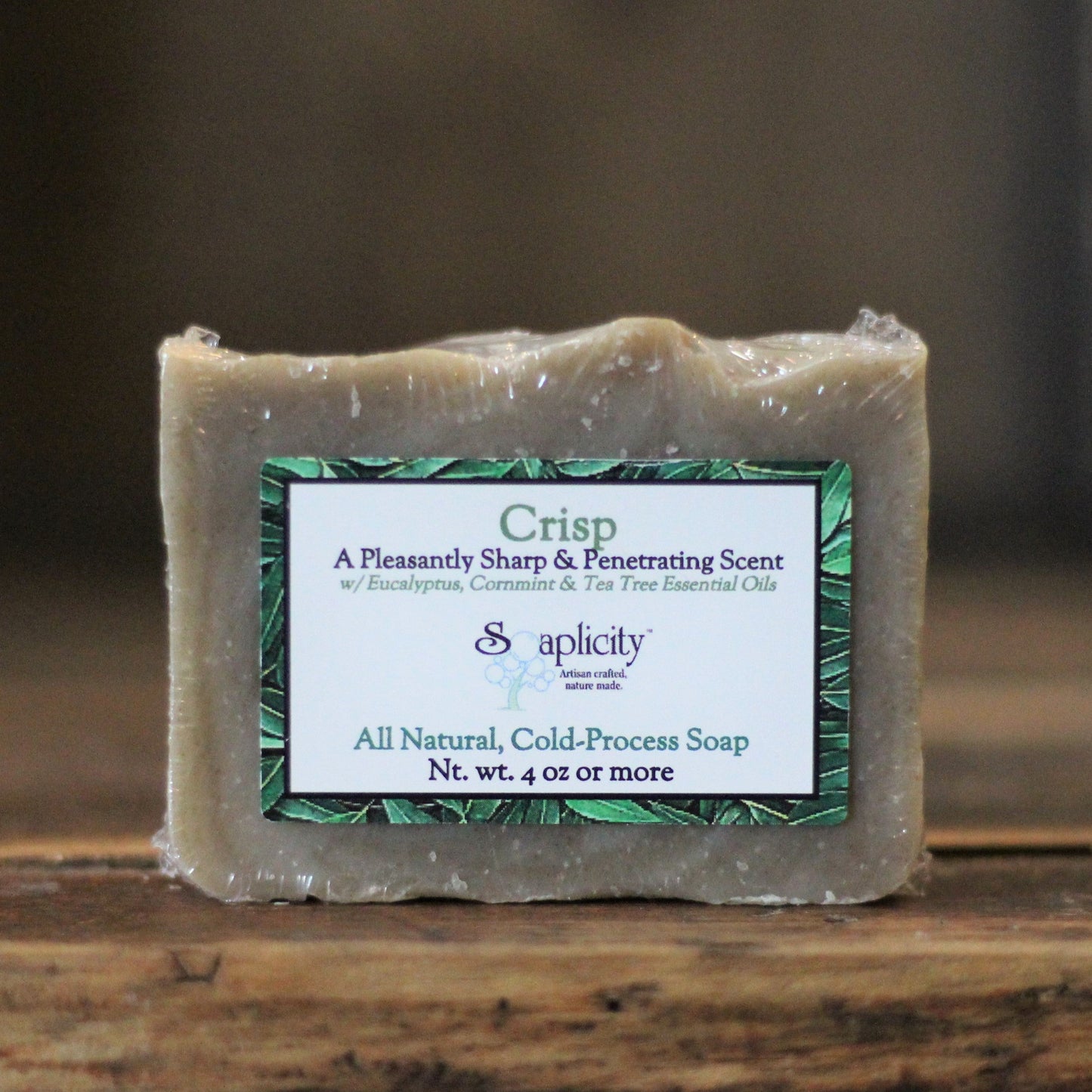 Just Breathe Soap Bar with Cornmint, Tea Tree, & Eucalyptus