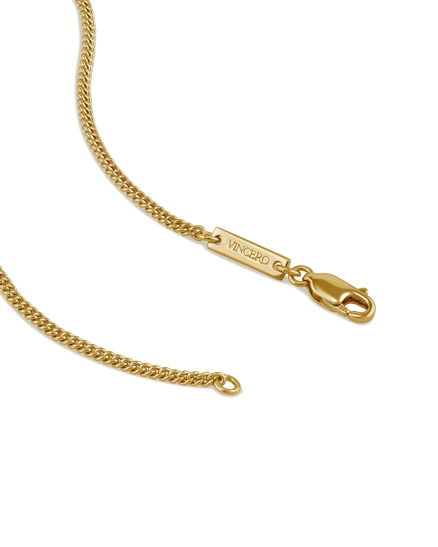 Stone Cross (Large) - 14K Gold Onyx