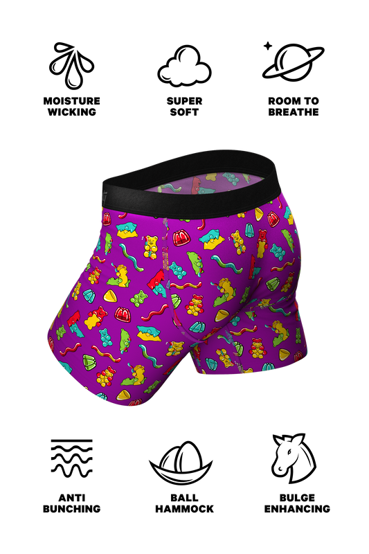 The Naughty Bears | Gummy Bear Ball Hammock® Pouch Underwear With Fly
