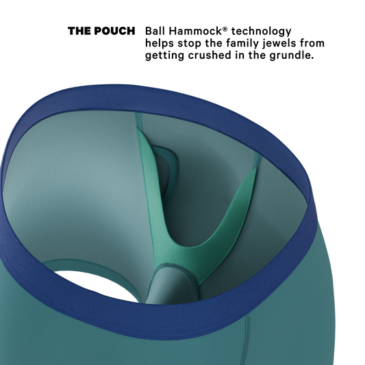 The Curacao | Teal Ball Hammock® Pouch Underwear With Fly