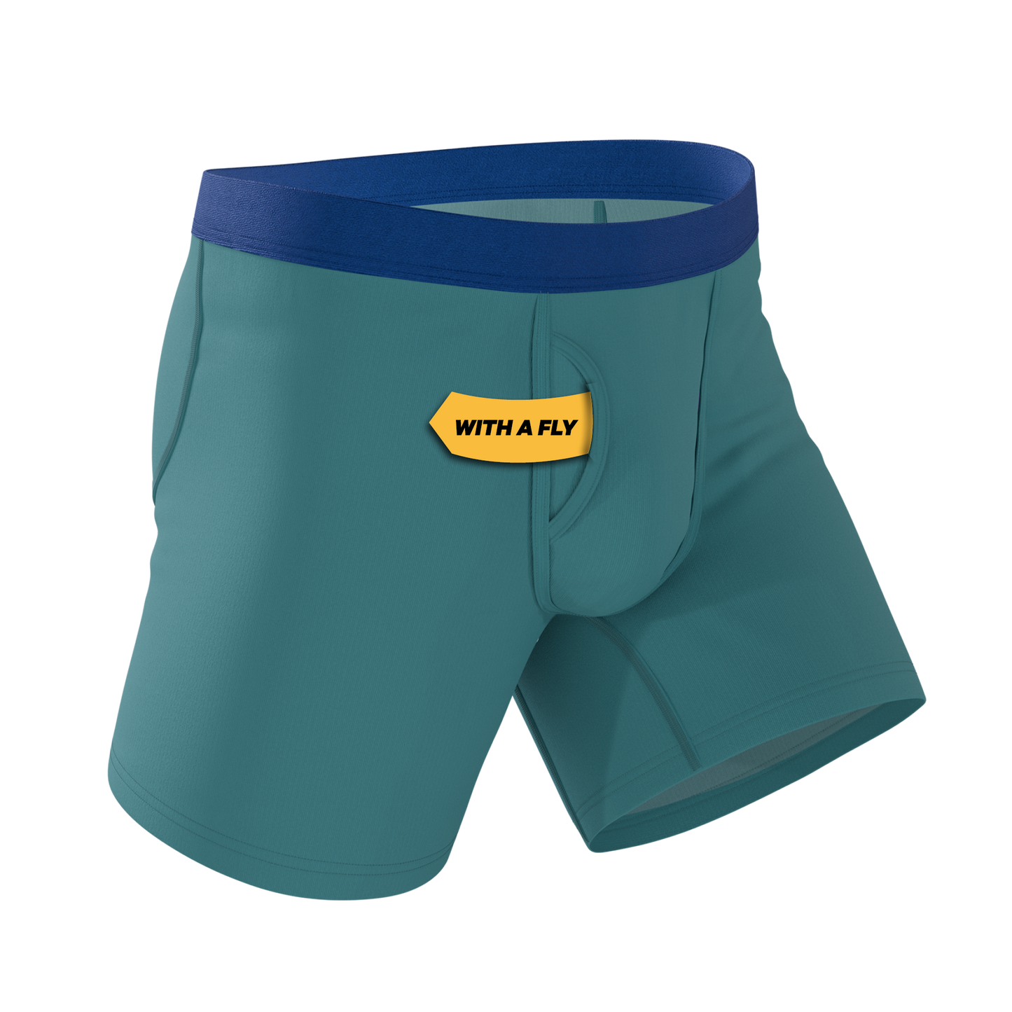 The Curacao | Teal Ball Hammock® Pouch Underwear With Fly