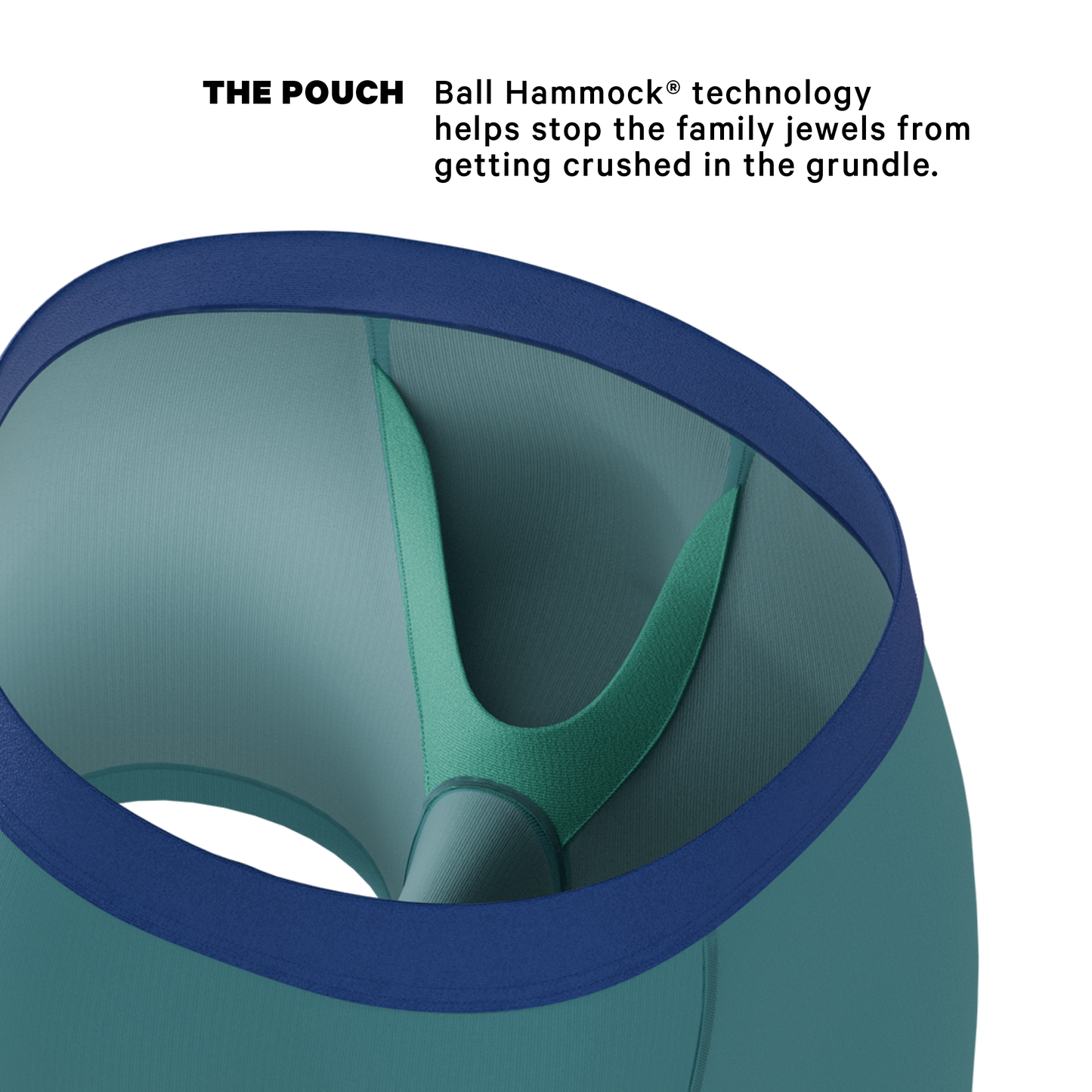 The Curacao | Teal Ball Hammock® Pouch Underwear