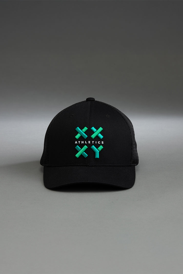 Logo Trucker Cap on Black