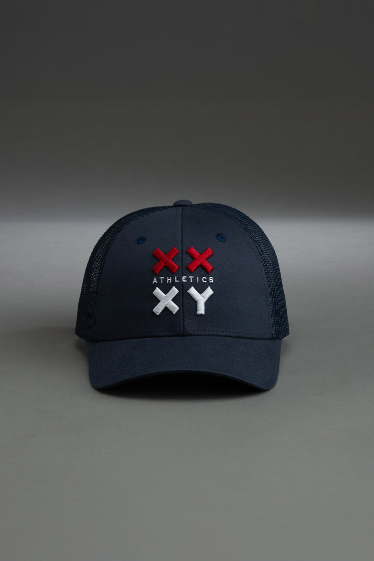 Logo Trucker Cap on Navy