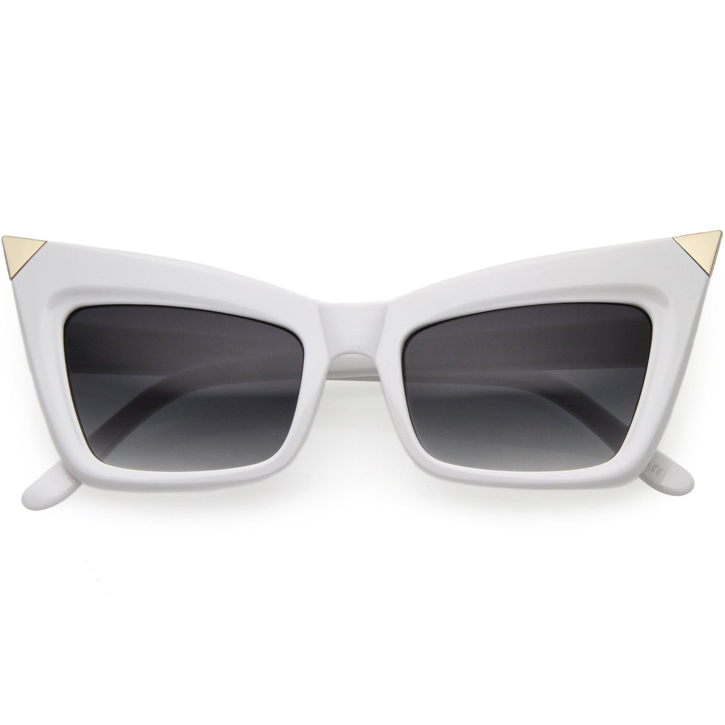 Sharp High-Pointed Metal Tip Designer-Inspired Fashion Cat Eye Sunglasses D004