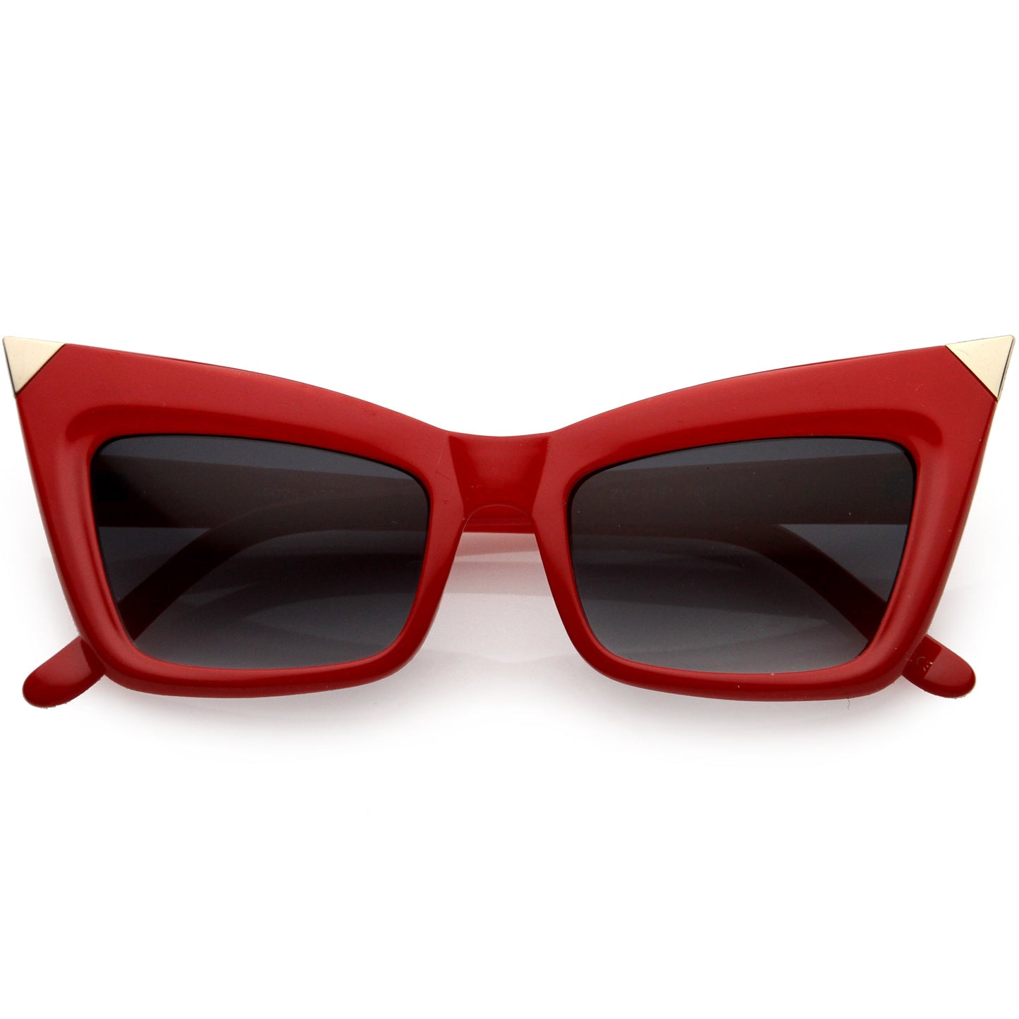 Sharp High-Pointed Metal Tip Designer-Inspired Fashion Cat Eye Sunglasses D004
