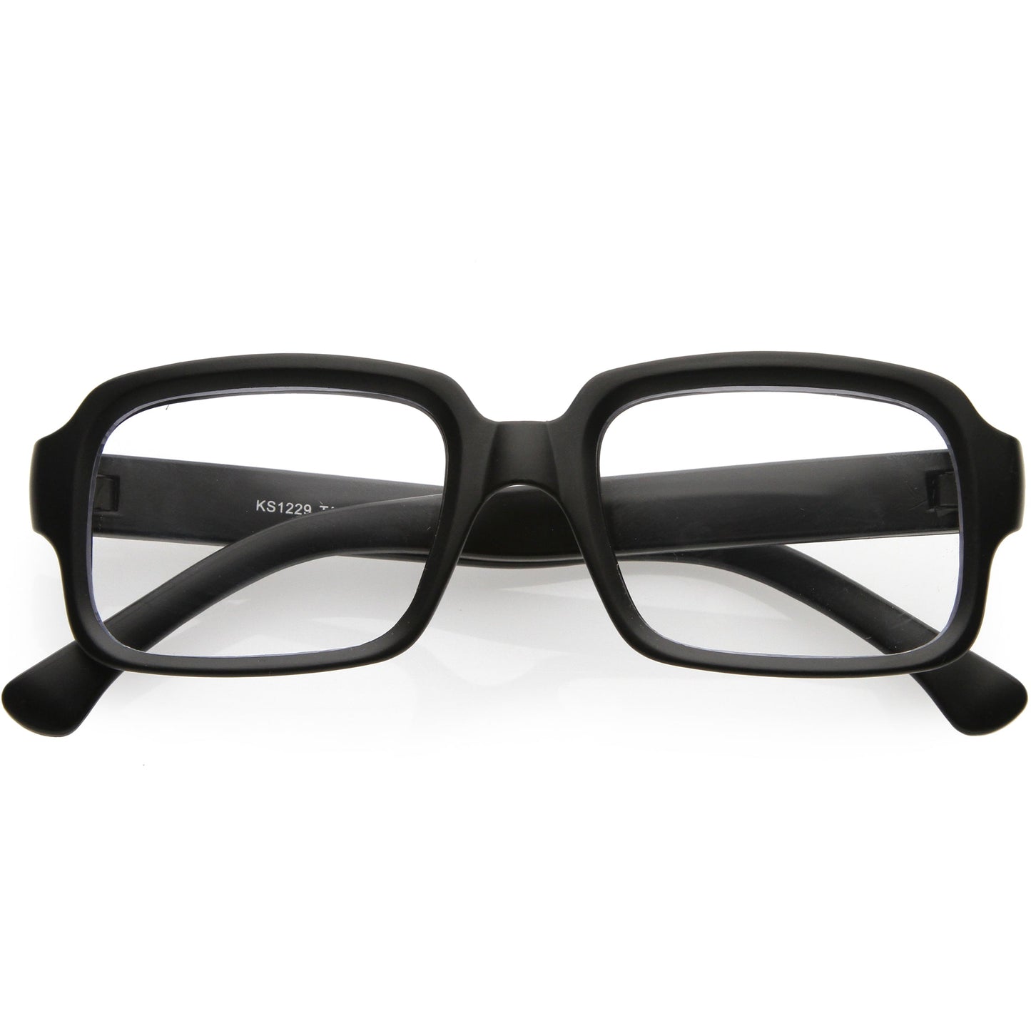 Casual Thick Rimmed Retro Rectangle Blue Light Glasses D012