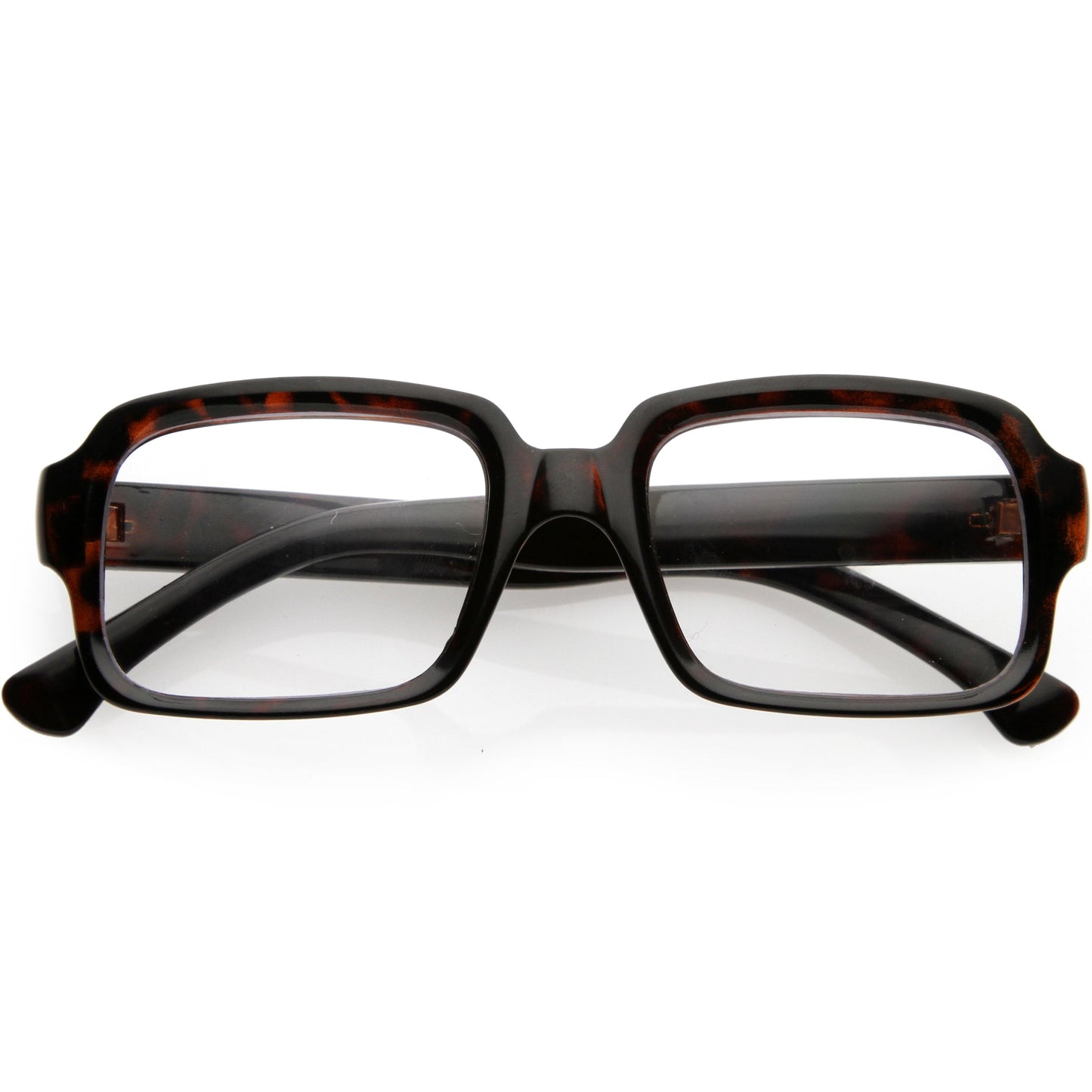 Casual Thick Rimmed Retro Rectangle Blue Light Glasses D012