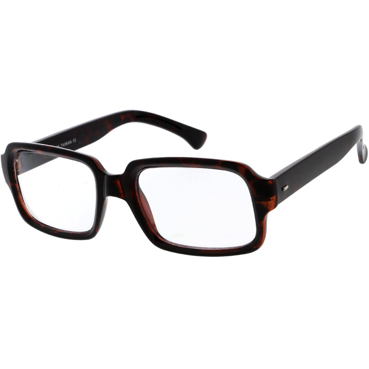 Casual Thick Rimmed Retro Rectangle Blue Light Glasses D012