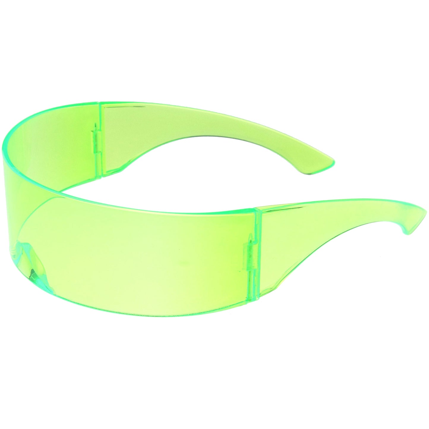 Futuristic Retro Color Tinted Wrap Around Shield Sunglasses D175