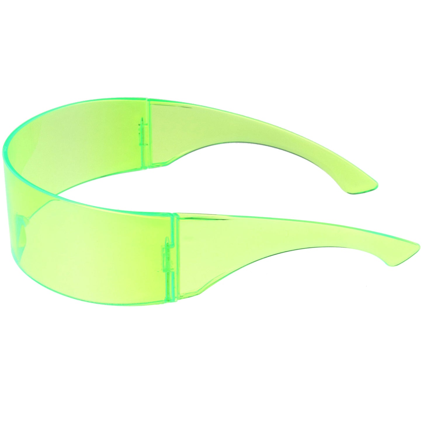 Futuristic Retro Color Tinted Wrap Around Shield Sunglasses D175