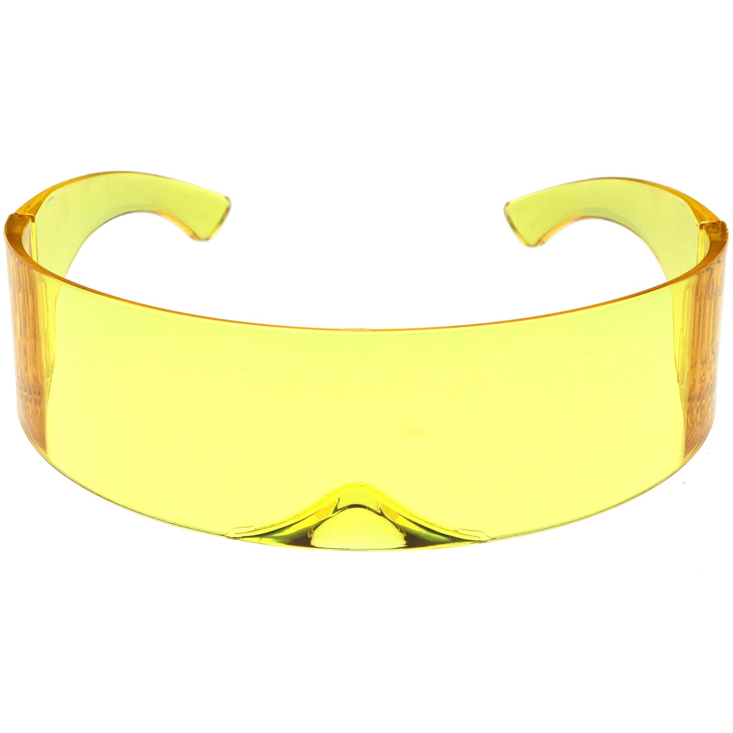 Futuristic Retro Color Tinted Wrap Around Shield Sunglasses D175