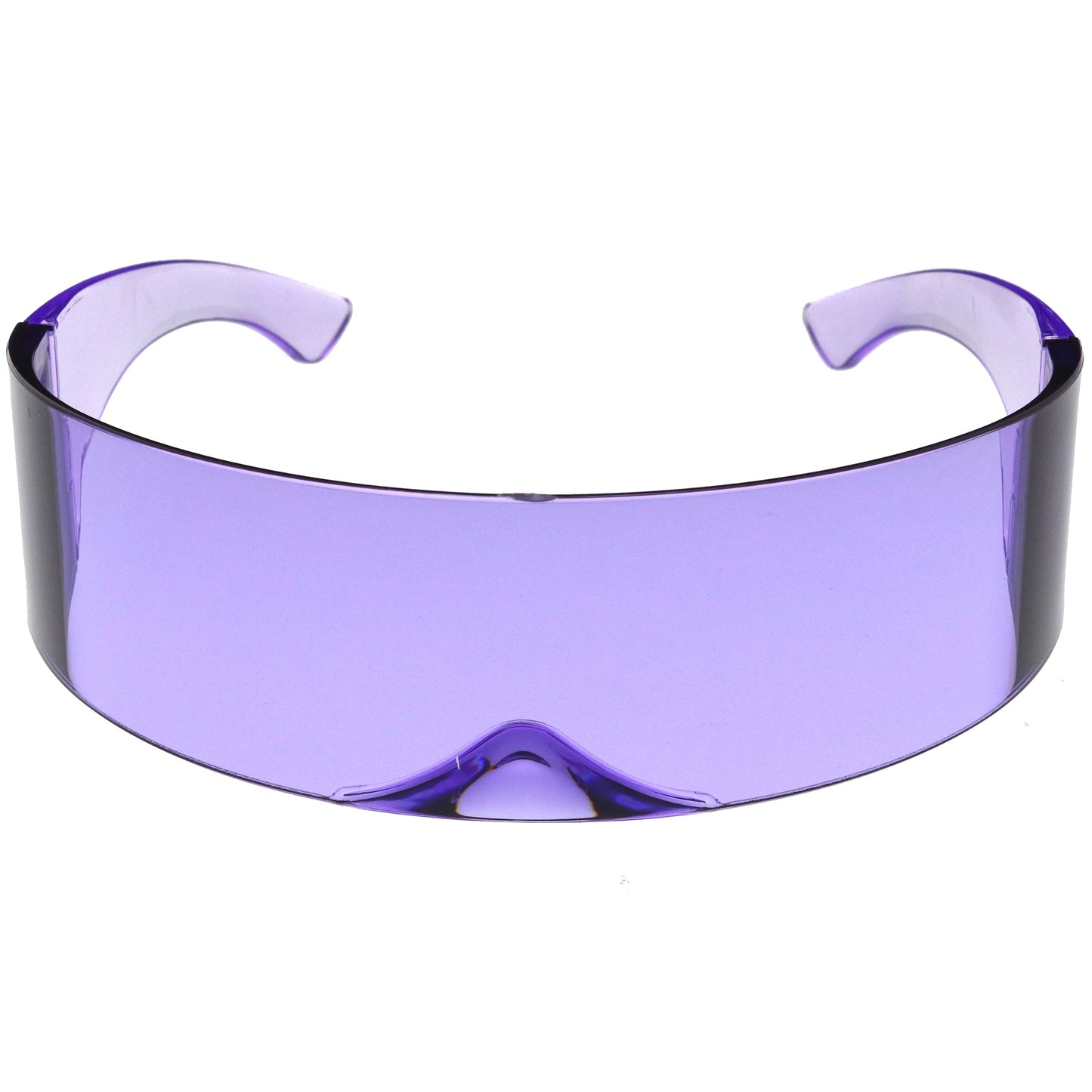 Futuristic Retro Color Tinted Wrap Around Shield Sunglasses D175
