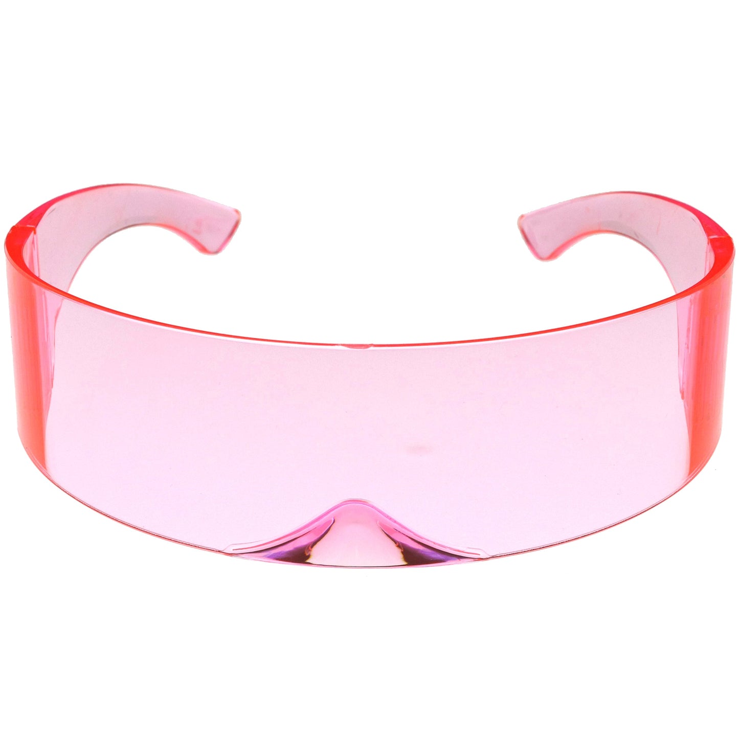 Futuristic Retro Color Tinted Wrap Around Shield Sunglasses D175