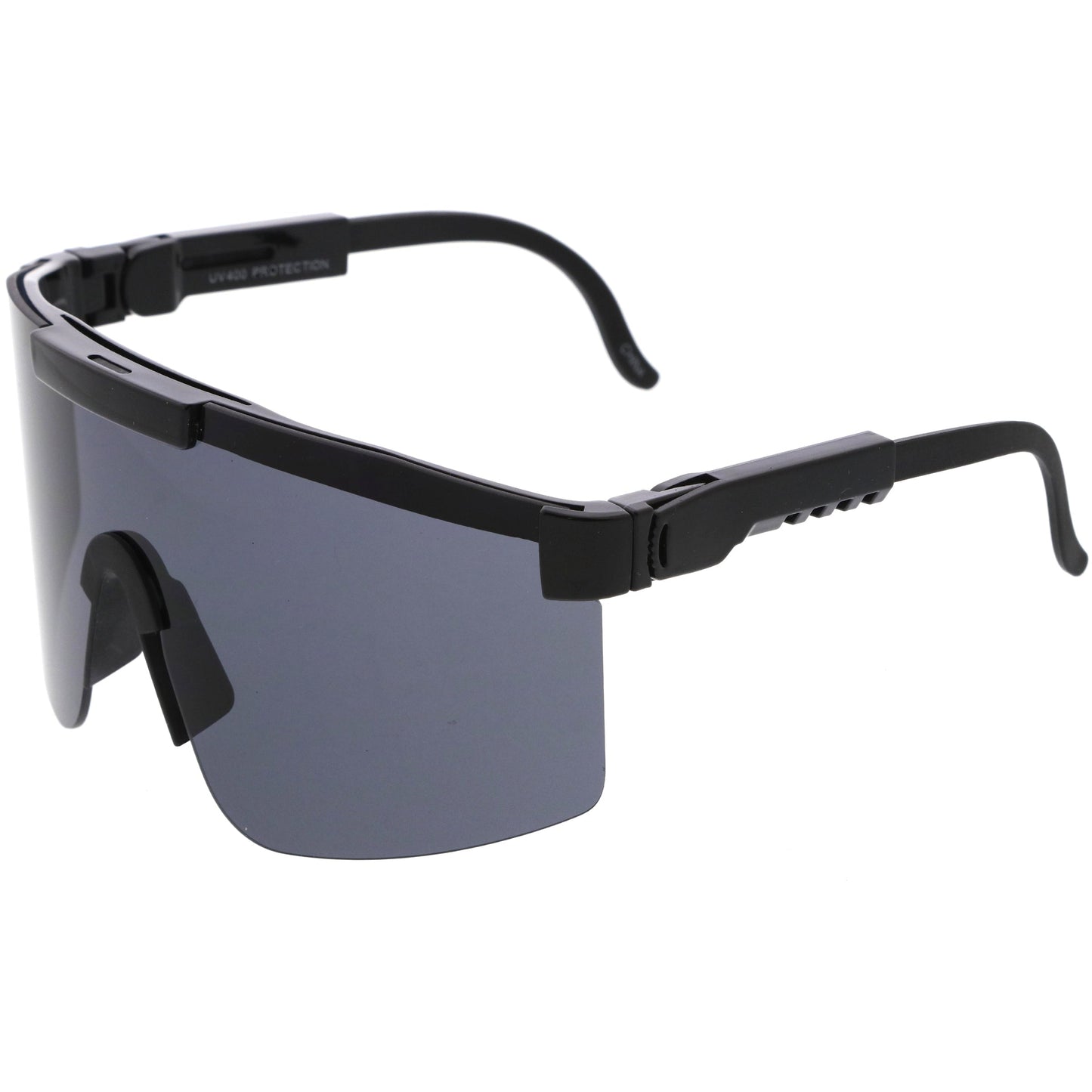 Adjustable Futuristic Side Panel Cyberpunk Monoblock Shield Sunglasses D266