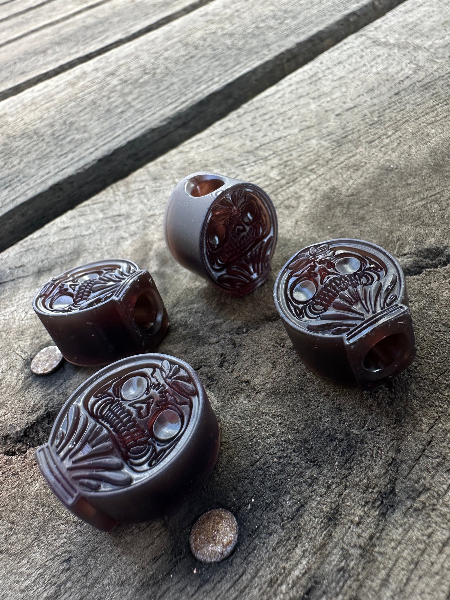 Daruma Guardian EDC Lanyard Bead