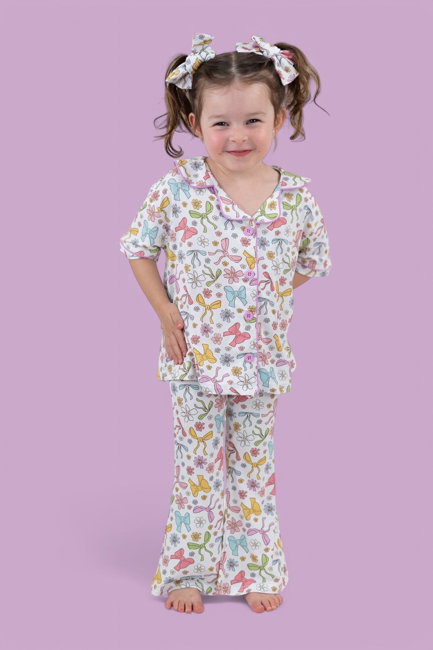 BOW GARDEN DREAM GIRL'S FLARE SET