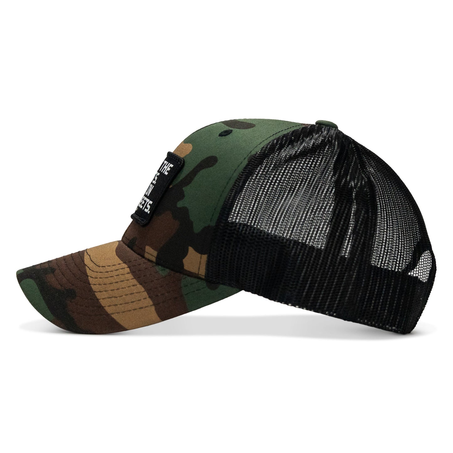 Dad In The Streets. Daddy In The Sheets. Black Patch Snapback Hat