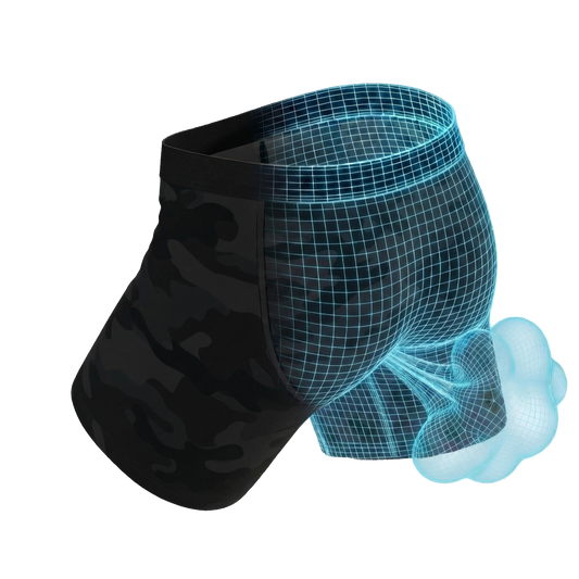 The Darkside | Black Camouflage Fart Proof Ball Hammock® Pouch Underwear