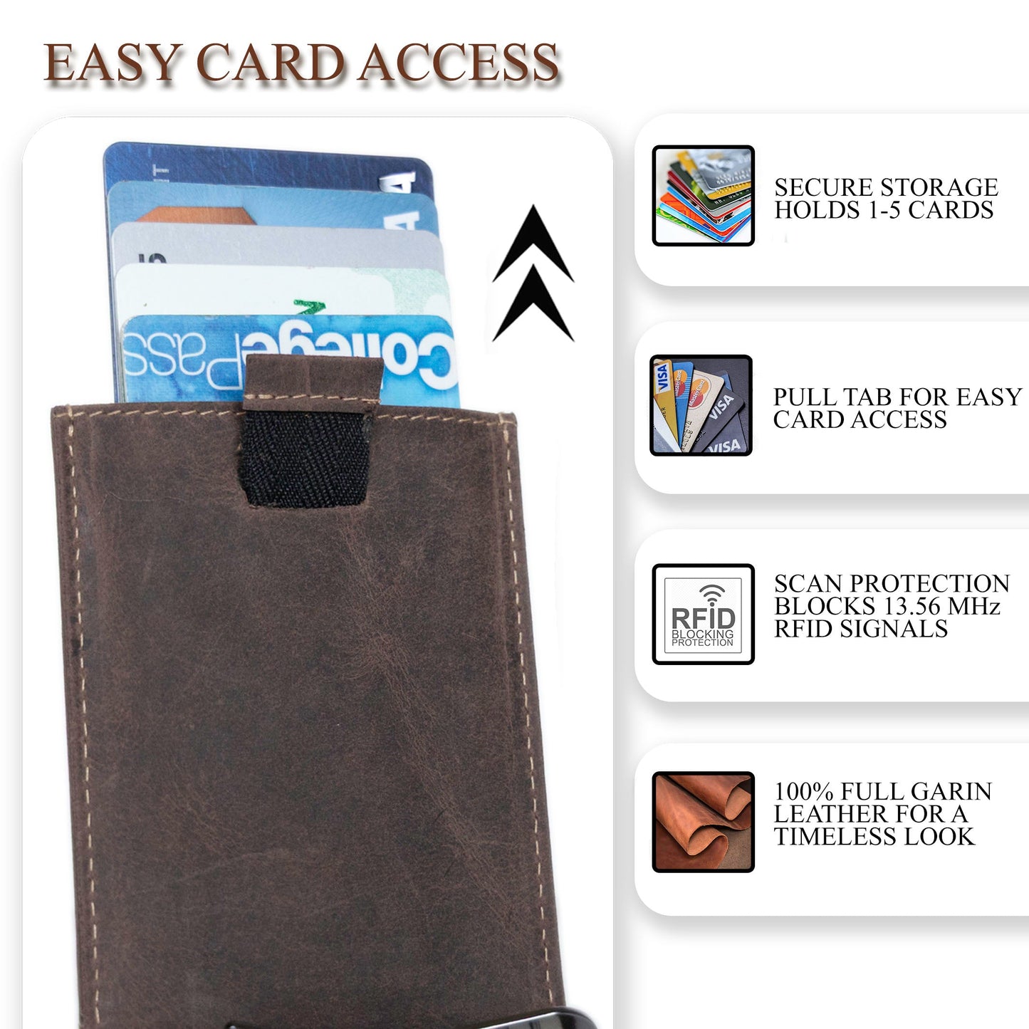 Leather Money Clip Bifold