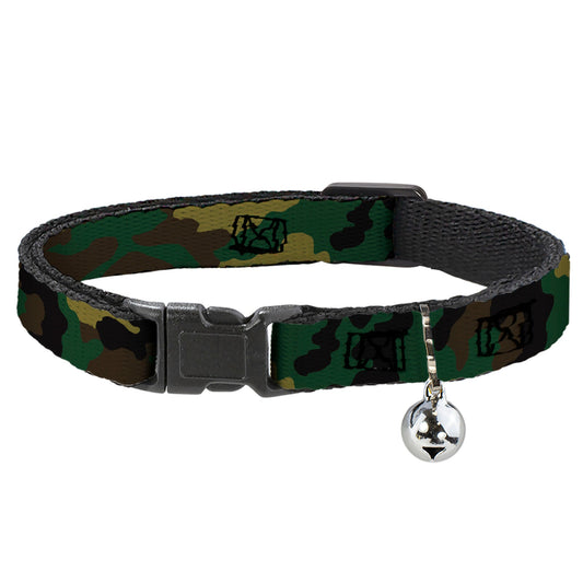 Cat Collar Breakaway - Camo Olive