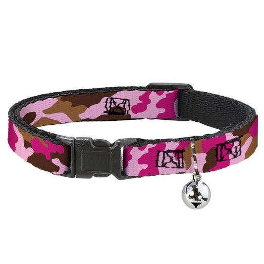 Cat Collar Breakaway - Camo Pink