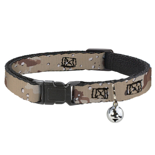 Cat Collar Breakaway - Desert Camo Tans Browns