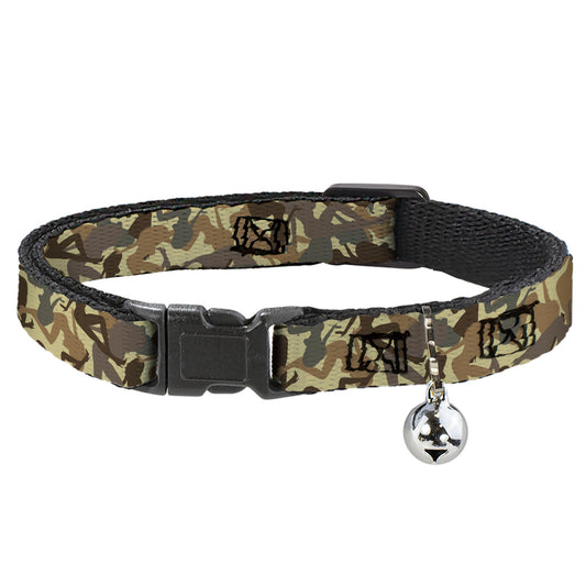 Cat Collar Breakaway - Mud Flap Girls Camo Browns