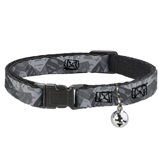 Cat Collar Breakaway - Superman Shield Camouflage Grays